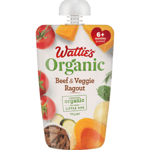 Wattie's® Organic Beef & Veggie Ragout Front of Pack