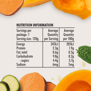 Wattie's® Organic Pumpkin, Kumara & Courgette with Quinoa Nutritional