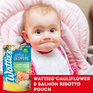 Wattie's® Little Skippers Cauliflower & Salmon Risotto Lifestylle