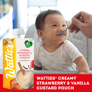 Wattie's® Creamy Strawberry & Vanilla Custard Lifestyle
