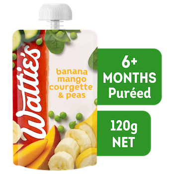 Wattie's® Banana Mango Courgette & Peas - 6+ mnths