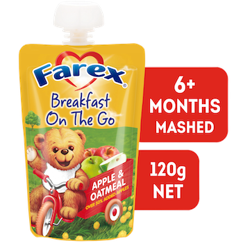 Farex® Breakfast On The Go Apple & Oatmeal - 6+ mnths