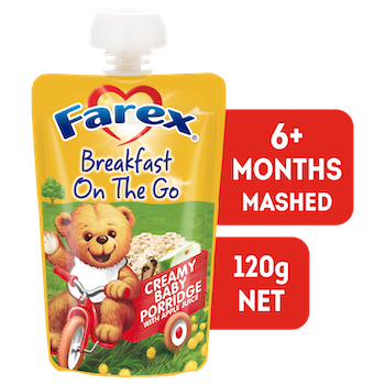 Farex® Breakfast On The Go Creamy Baby Porridge - 6+ mnths