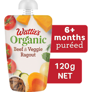 Wattie's® Organic Beef & Veggie Ragout - 6+ mnths