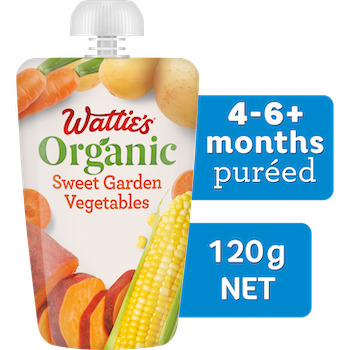 Wattie's® Organic Sweet Garden Veggies - 4+ mnths